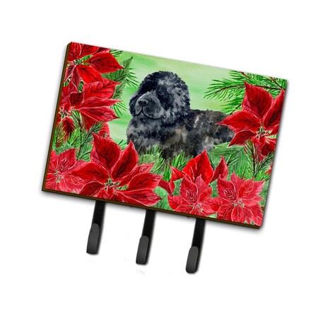 Carolines Treasures Newfoundland Poinsettas Leash or Key Holder CK1319TH68